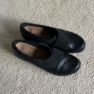 Clark’s Channing Emma Black Slip On Clog